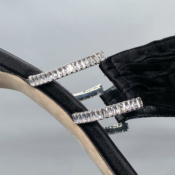 Manolo Blahnik Chinap 70MM Crystal Buckle Sandals size 41 - Picture 9 of 13